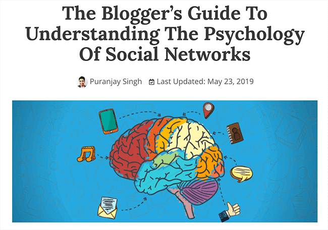 La psicología de las publicaciones de blog en las redes sociales