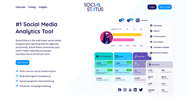 página de inicio de estado social