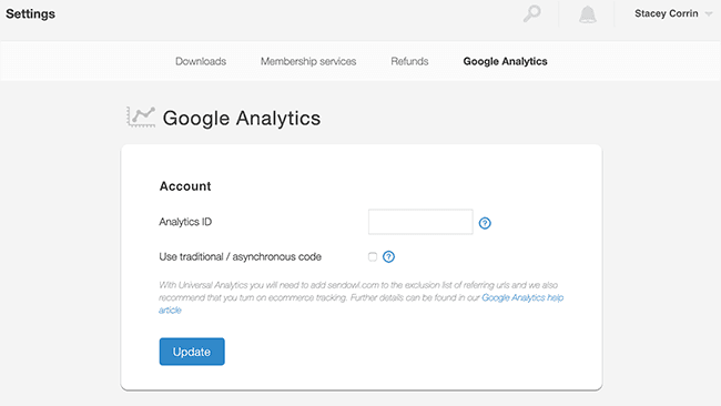 Conéctese a Google Analytics